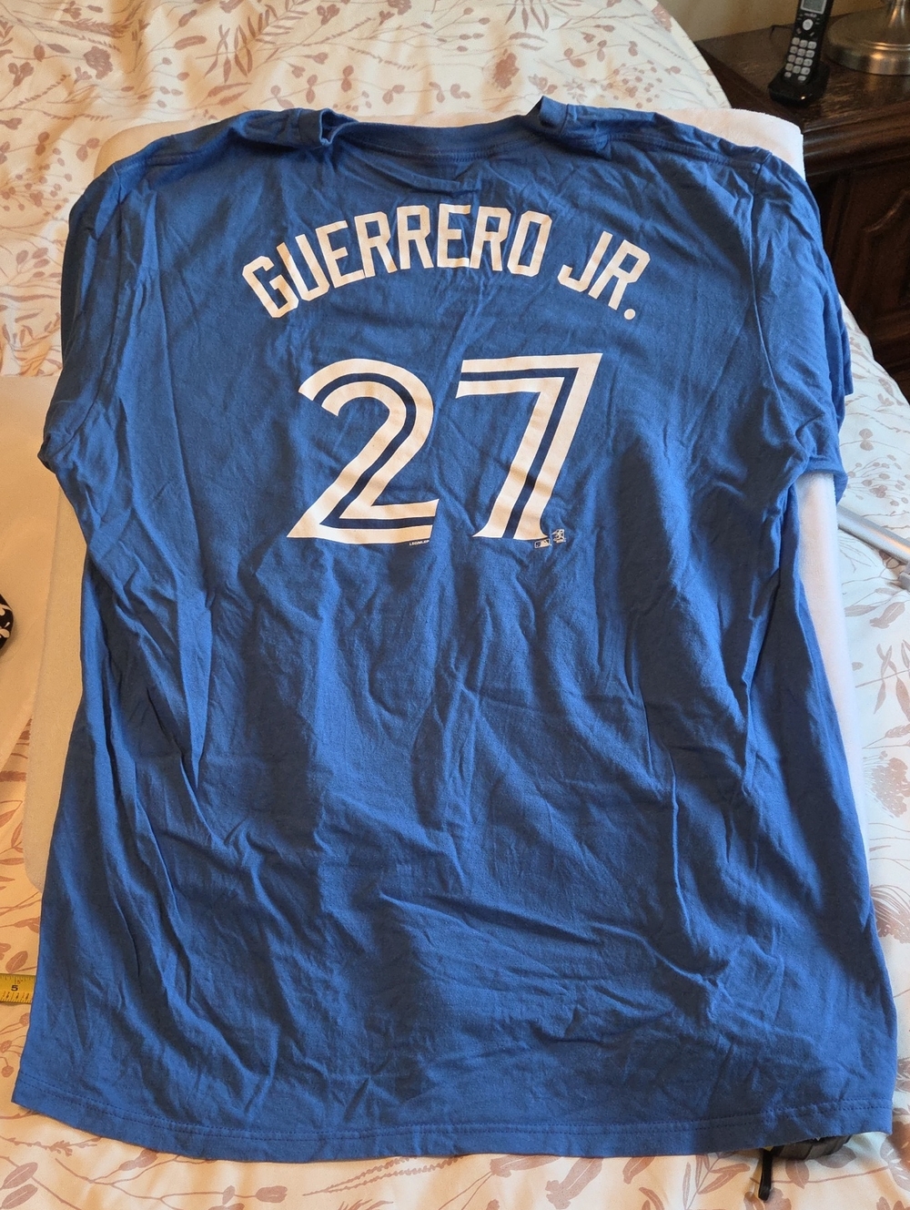 Genuine Merchandise Blue Guerrero Jr. #27 Men’s Jersey T‑Shirt